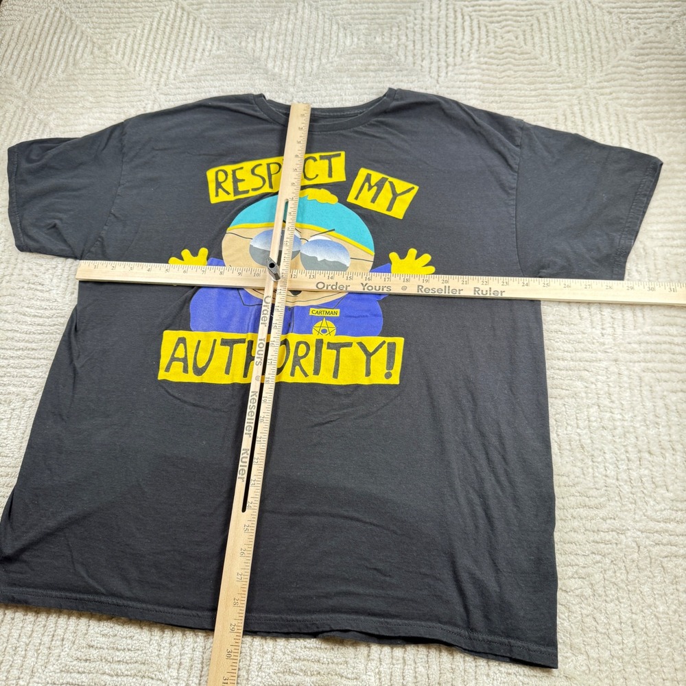 South Park T-Shirt Men 2XL Cartman Respect My Authority Graphic T Comedy Central - Picture 2 of 5